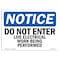Signmission Sign, 7" H, 10" W, Rigid Plastic, Do Not Enter Live Electrical Work Being Performed Sign, Landscape OS-NS-P-710-L-11194 - alternate 1